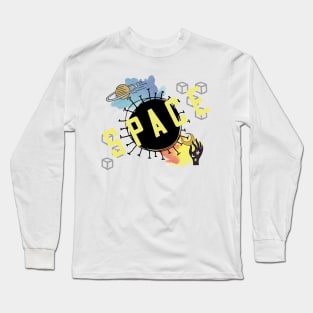 Space travel - collage Long Sleeve T-Shirt